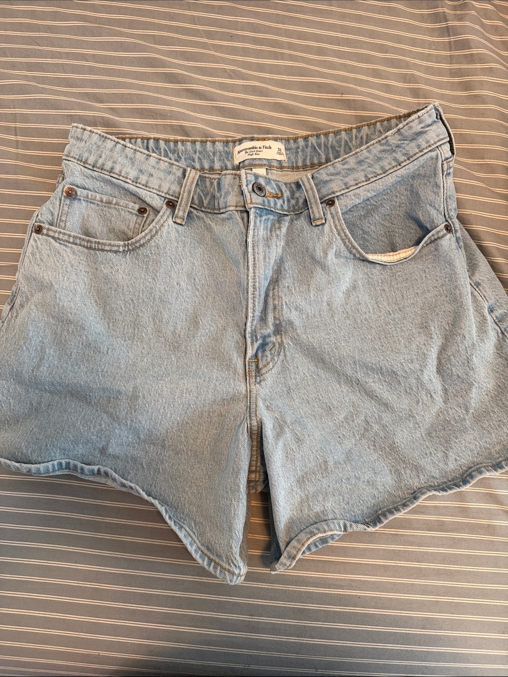 Light Wash Denim Shorts - Classic High-Rise Women’s Shorts